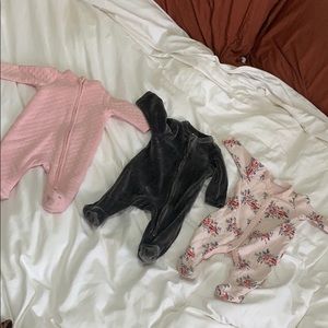Bundle of baby girl jammies